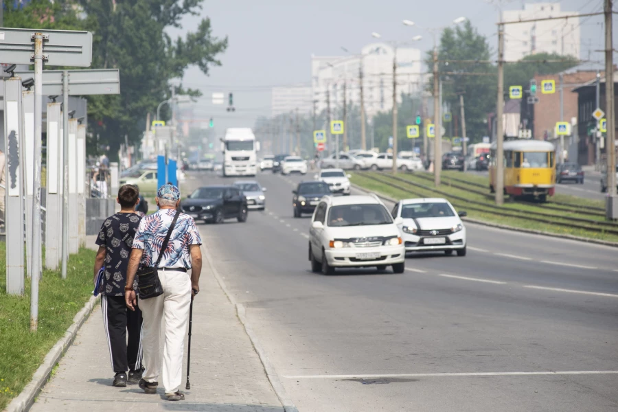 Смог в Барнауле.