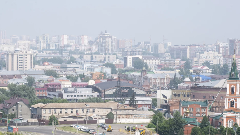 Смог в Барнауле.