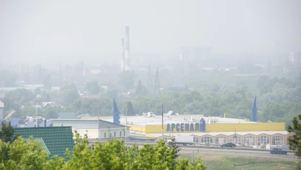 Смог в Барнауле.