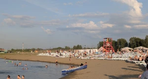 На пляже «Лапа».