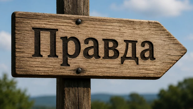 Правда, знак, указатель