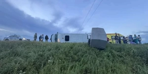 Перевернулась Газель с пассажирами
