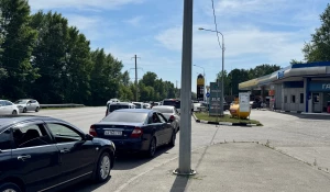 Очереди на АЗС в Барнауле