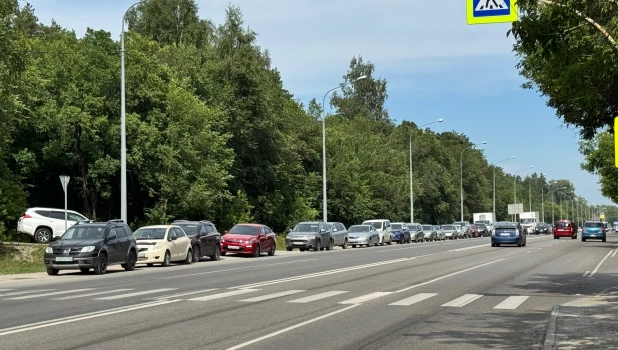 Очереди на АЗС в Барнауле