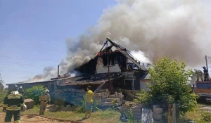 В Затоне произошел серьезный пожар