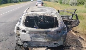 Сгоревший автомобиль