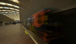 В метрополитене Новосибирска.
