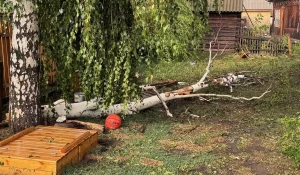 Ураган в алтайском селе Краснощеково.