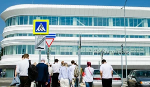 Первые кадры нового терминала барнаульского аэропорта.