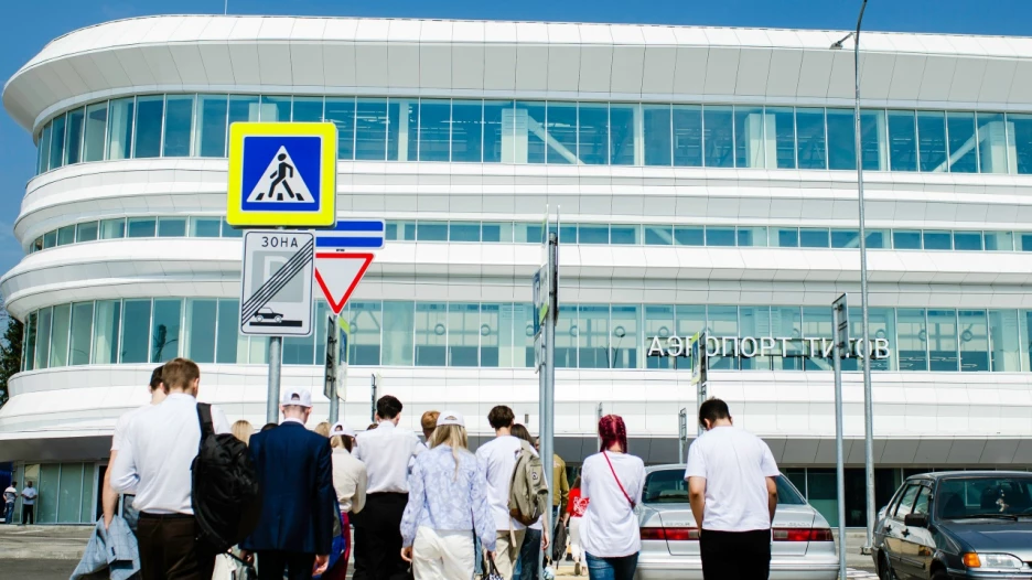 Первые кадры нового терминала барнаульского аэропорта.