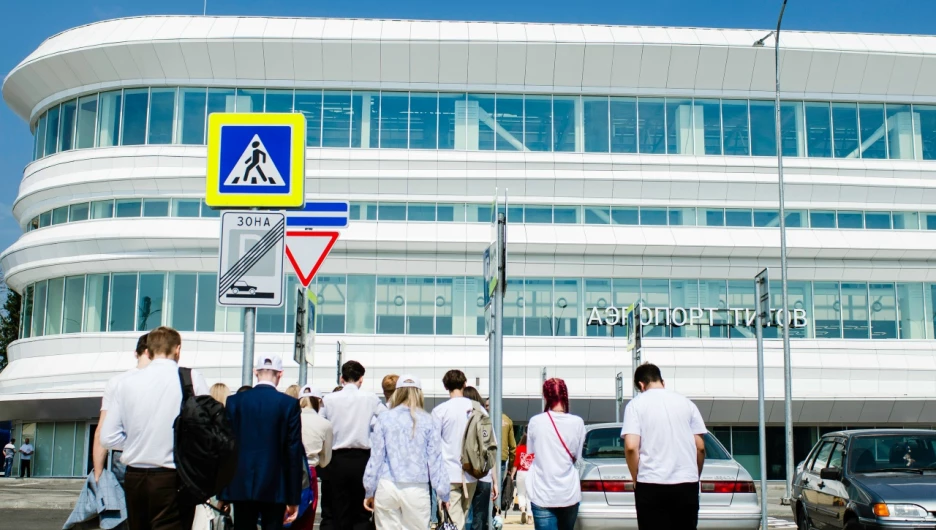 Первые кадры нового терминала барнаульского аэропорта.