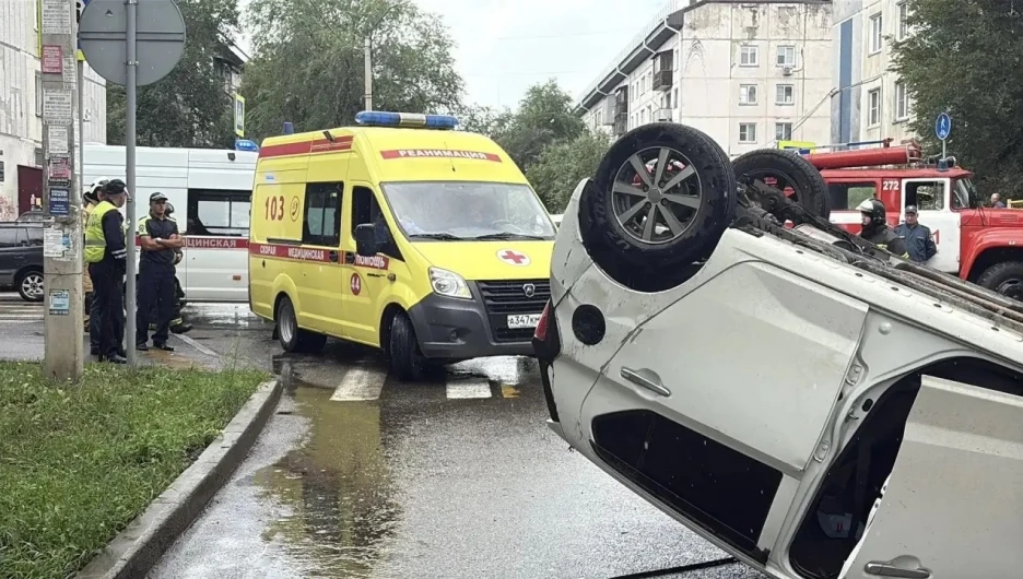 ДТП с переворотом, Бийск
