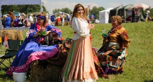 На празднике пирога в Сростках