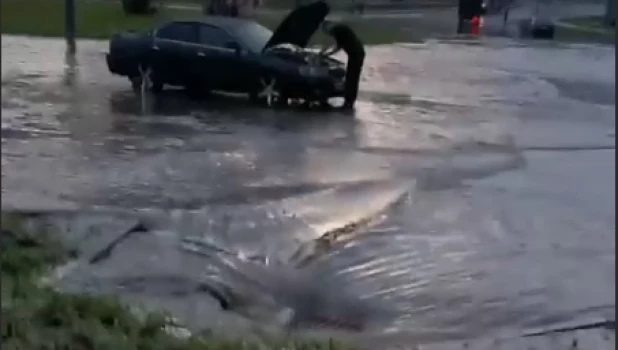 Затопление кольцевого перекрестка