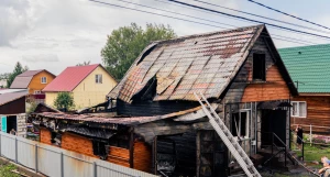 Пожар в Барнауле