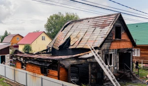 Пожар в Барнауле