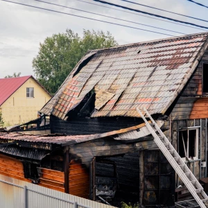 Пожар в Барнауле