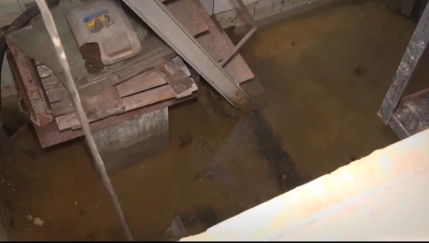 Гаражи в Бийске затопило 