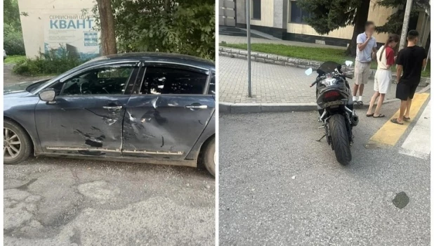 В Горно-Алтайске в ДТП столкнулись два бесправных водителя