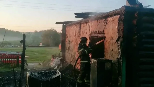 При пожаре в Алтайском крае погибла женщина