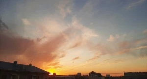 Закат над Барнаулом.