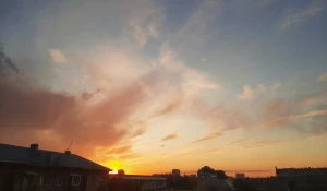 Закат над Барнаулом.