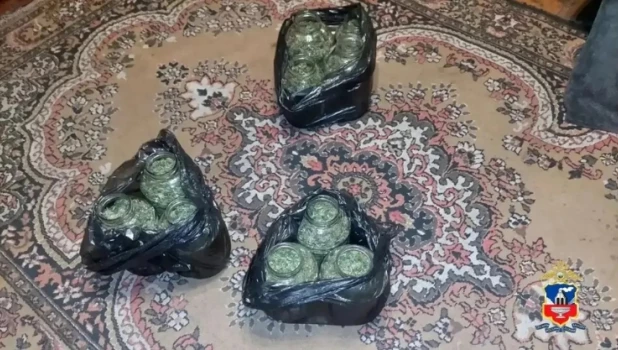 В Алтайском крае задержали мужчину, который запас почти 2,5 кг наркотиков