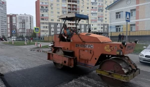Установка искусственных неровностей на дорогах Барнаула.