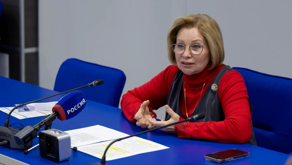 Пресс-конференция с ректором АлтГПУ Ириной Лазаренко.