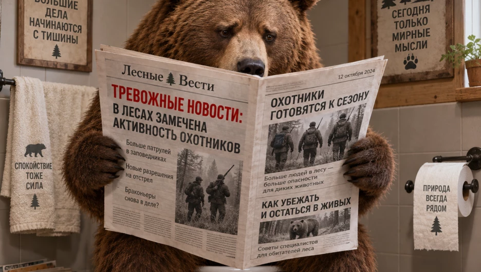 Медведь в туалете