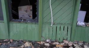 Пожар в Изумрудном.
