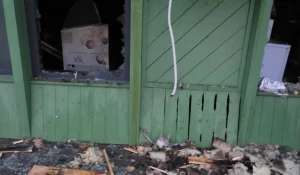 Пожар в Изумрудном.