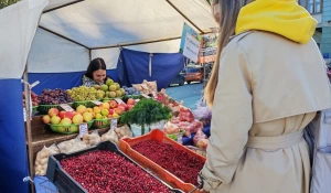 Продовольственная ярмарка в Барнауле.