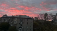 Закат в Барнауле.