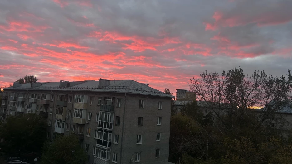 Закат в Барнауле.
