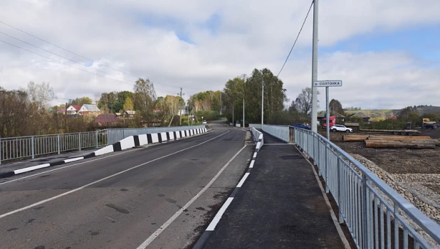 В Солонешенском районе восстановили два моста через реку Солоновка