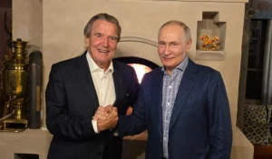 Владимир Путин и Герхард Шредер.