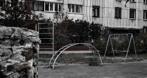 Детские площадки в центре Барнаула. 