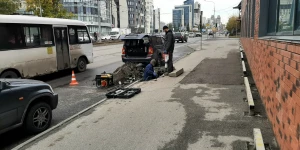Закипела работа у злополучной ямы на пр. Красноармейском.