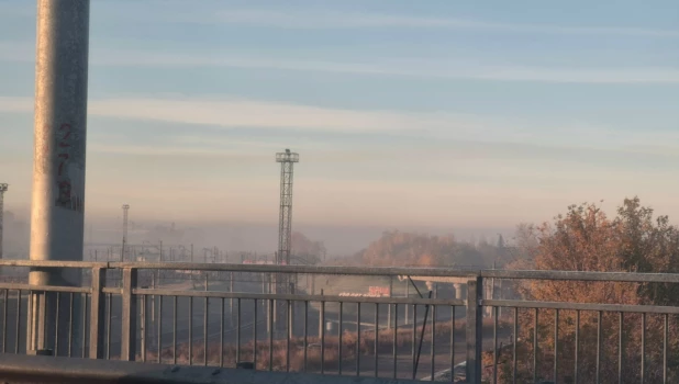 Туман в Барнауле.