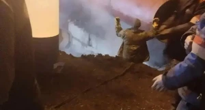 Коммунальная авария ночью в Барнауле.