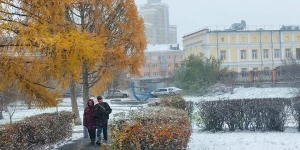 Снег в Барнауле